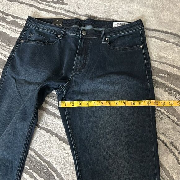 Buffalo David Button Slim Straight Stretch Denim - Picture 8 of 8